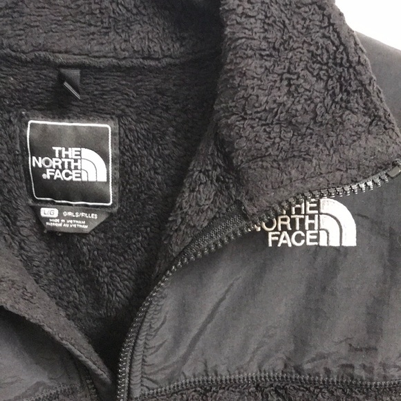 Kids Large Black Denali North Face Fleece Jacket - Picture 3 of 4